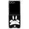 Looney Tunes Daffy Duck Plain Black and White Galaxy Z Flip7 Clear Case
