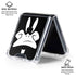 Looney Tunes Daffy Duck Plain Black and White Galaxy Z Flip7 Clear Case