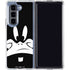 Looney Tunes Daffy Duck Plain Black and White Galaxy Z Fold5 5G Clear Case
