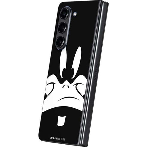 Looney Tunes Daffy Duck Plain Black and White Galaxy Z Fold5 5G Skin