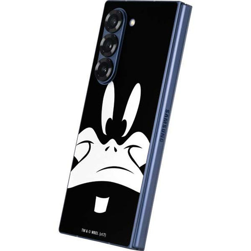Looney Tunes Daffy Duck Plain Black and White Galaxy Z Fold6 Skin