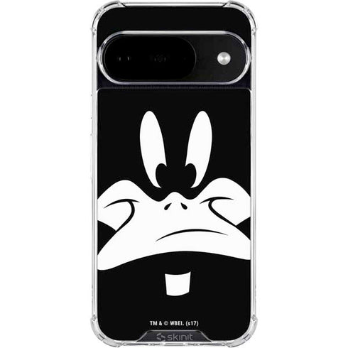 Looney Tunes Daffy Duck Plain Black and White Google Pixel 10 Clear Case