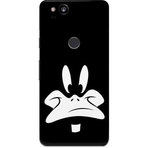 Looney Tunes Daffy Duck Plain Black and White Google Pixel 2 Skin