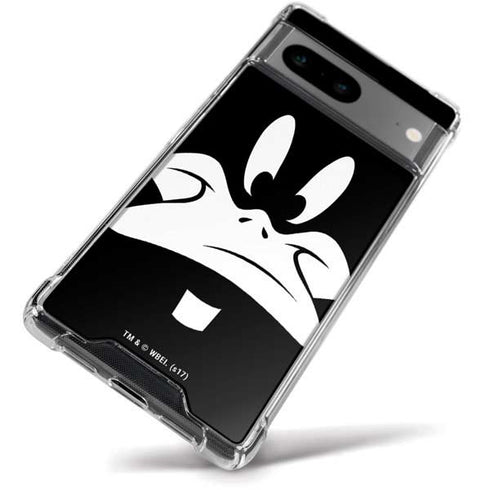 Looney Tunes Daffy Duck Plain Black and White Google Pixel 8a Clear Case