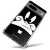 Looney Tunes Daffy Duck Plain Black and White Google Pixel 8a Clear Case