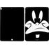 Looney Tunes Daffy Duck Plain Black and White Apple iPad Skin