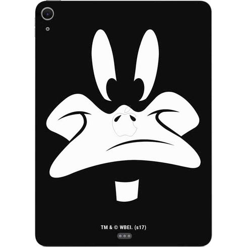 Looney Tunes Daffy Duck Plain Black and White Apple iPad Air Skin