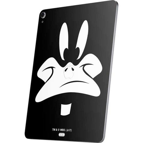 Looney Tunes Daffy Duck Plain Black and White Apple iPad Air Skin
