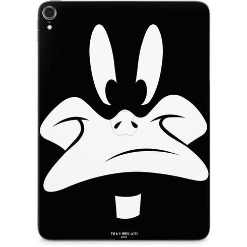 Looney Tunes Daffy Duck Plain Black and White Apple iPad Pro Skin