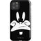 Looney Tunes Daffy Duck Plain Black and White iPhone Cases