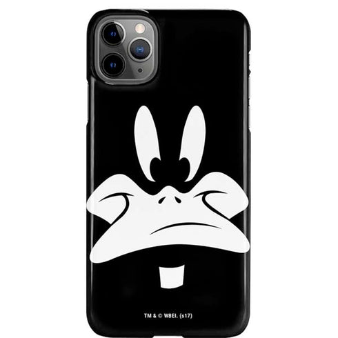 Looney Tunes Daffy Duck Plain Black and White iPhone Cases