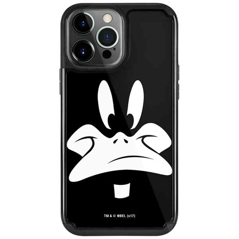 Looney Tunes Daffy Duck Plain Black and White iPhone Cases