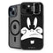 Looney Tunes Daffy Duck Plain Black and White iPhone 14 Kickstand Case