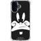 Looney Tunes Daffy Duck Plain Black and White iPhone 16 Clear Case