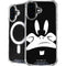 Looney Tunes Daffy Duck Plain Black and White iPhone 16 MagSafe Case