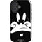 Looney Tunes Daffy Duck Plain Black and White iPhone 16 Magsafe Impact Case