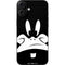 Looney Tunes Daffy Duck Plain Black and White iPhone 16 Plus Skin