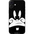 Looney Tunes Daffy Duck Plain Black and White iPhone 16 Plus Skin