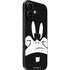 Looney Tunes Daffy Duck Plain Black and White iPhone 16 Plus Skin