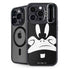 Looney Tunes Daffy Duck Plain Black and White iPhone 16 Pro Kickstand Case