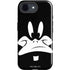 Looney Tunes Daffy Duck Plain Black and White iPhone 16e Impact Case