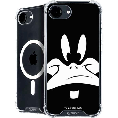 Looney Tunes Daffy Duck Plain Black and White iPhone 16e MagSafe Case