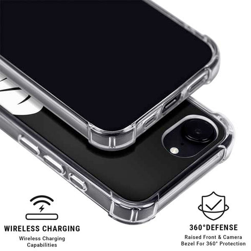 Looney Tunes Daffy Duck Plain Black and White iPhone 16e MagSafe Case
