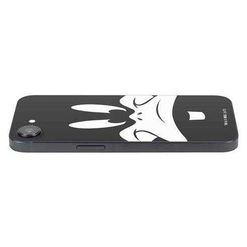 Looney Tunes Daffy Duck Plain Black and White iPhone 16e Skin