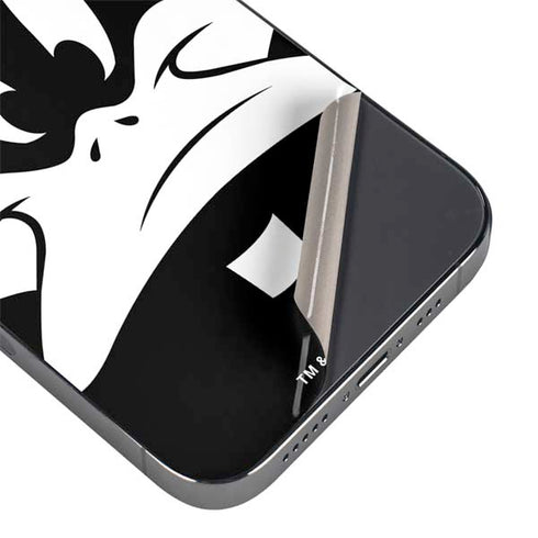 Looney Tunes Daffy Duck Plain Black and White iPhone 16e Skin