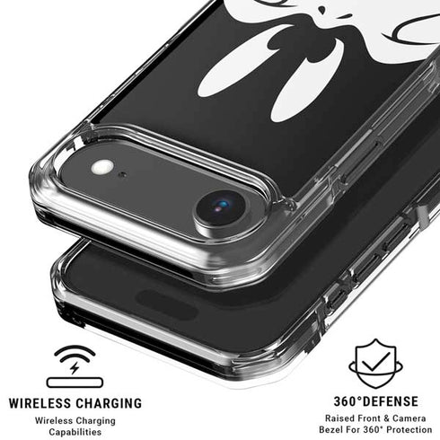 Looney Tunes Daffy Duck Plain Black and White iPhone 17 Air Clear Case