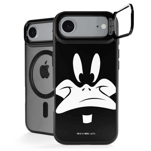 Looney Tunes Daffy Duck Plain Black and White iPhone 17 Air Kickstand Case