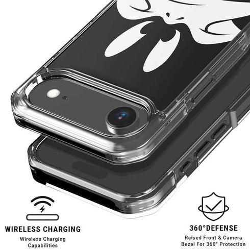 Looney Tunes Daffy Duck Plain Black and White iPhone 17 Air MagSafe Case
