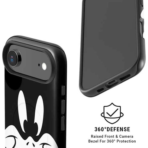 Looney Tunes Daffy Duck Plain Black and White iPhone 17 Air Magsafe Impact Case