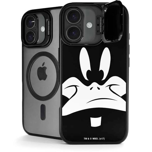 Looney Tunes Daffy Duck Plain Black and White iPhone 17 Kickstand Case