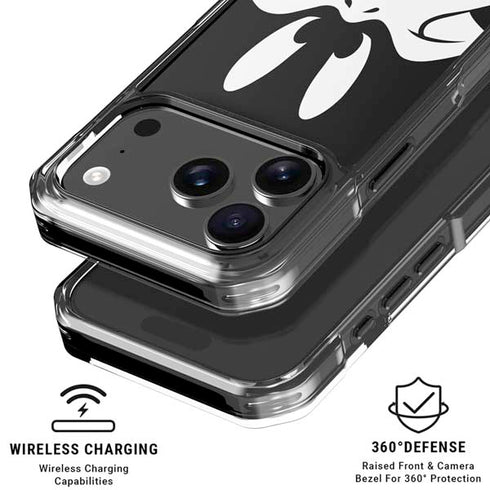 Looney Tunes Daffy Duck Plain Black and White iPhone 17 Pro Clear Case