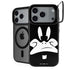 Looney Tunes Daffy Duck Plain Black and White iPhone 17 Pro Kickstand Case
