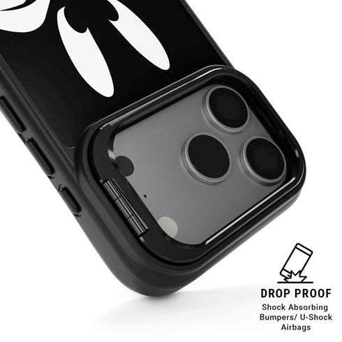 Looney Tunes Daffy Duck Plain Black and White iPhone 17 Pro Kickstand Case