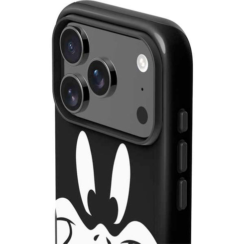 Looney Tunes Daffy Duck Plain Black and White iPhone 17 Pro Max Impact Case