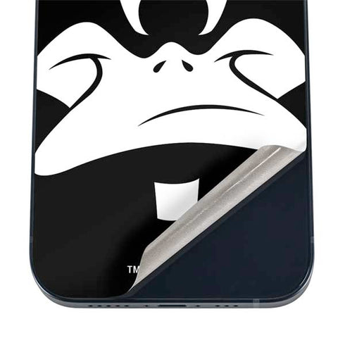 Looney Tunes Daffy Duck Plain Black and White iPhone 17 Skin