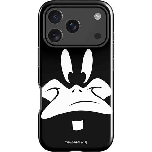 Looney Tunes Daffy Duck Plain Black and White iPhone 18 Pro Impact Case