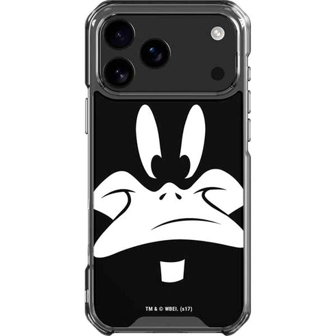 Looney Tunes Daffy Duck Plain Black and White iPhone 18 Pro Max Clear Case