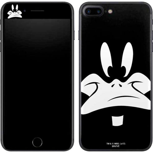 Looney Tunes Daffy Duck Plain Black and White iPhone 7 Plus Skin