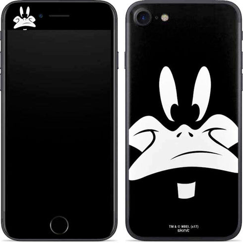 Looney Tunes Daffy Duck Plain Black and White iPhone 7 Skin