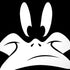 Looney Tunes Daffy Duck Plain Black and White iPhone XS Skin