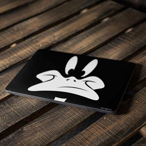 Looney Tunes Daffy Duck Plain Black and White Apple MacBook Air Skin