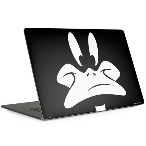 Looney Tunes Daffy Duck Plain Black and White MacBook Skins