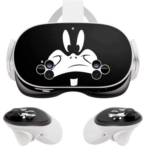 Looney Tunes Daffy Duck Plain Black and White Meta Quest 3S Skin