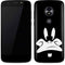 Looney Tunes Daffy Duck Plain Black and White Moto E5 Play Skin