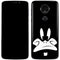 Looney Tunes Daffy Duck Plain Black and White Moto E5 Plus Skin