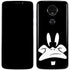 Looney Tunes Daffy Duck Plain Black and White Moto E5 Plus Skin